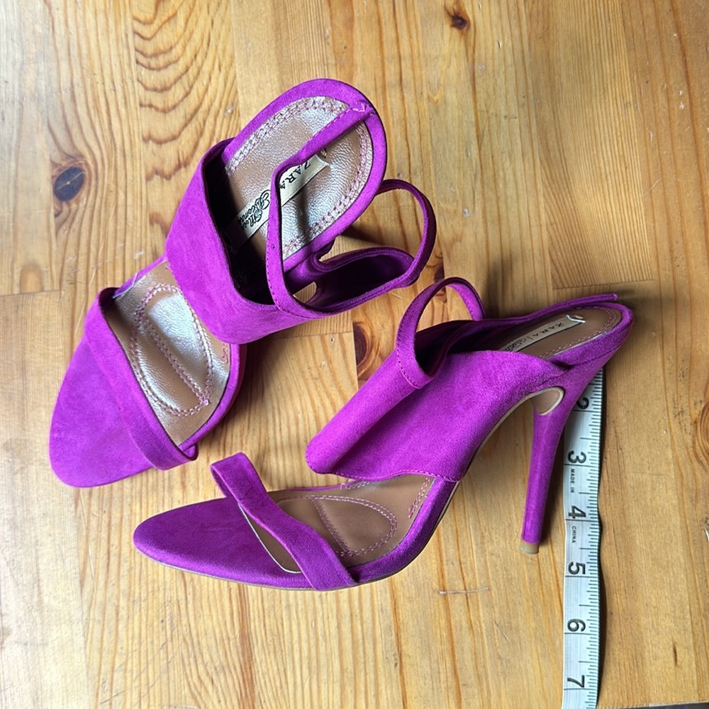 ZARA Fuchsia Sandals, perfect for a night or day out. - Picture 1 of 4